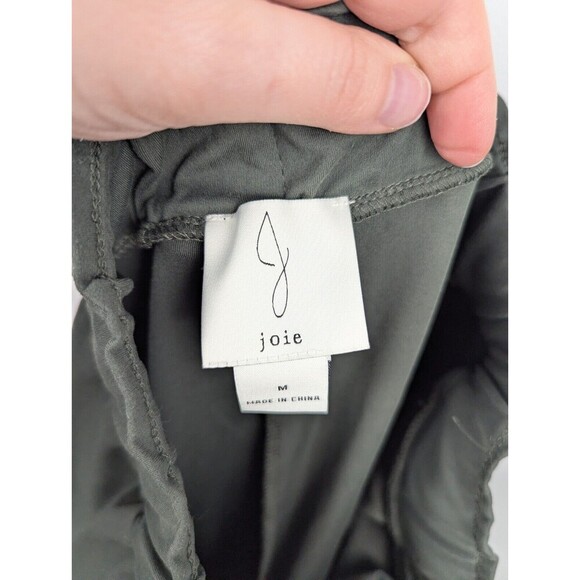 Joie Women's Stretchy Knit Pull On Pants M Elastic Waist Drawstring Olive Jogger - Picture 9 of 11